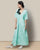 V-Neck Kaftan - Aqua