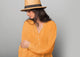 Ukiyo Peasant Top - Tangerine