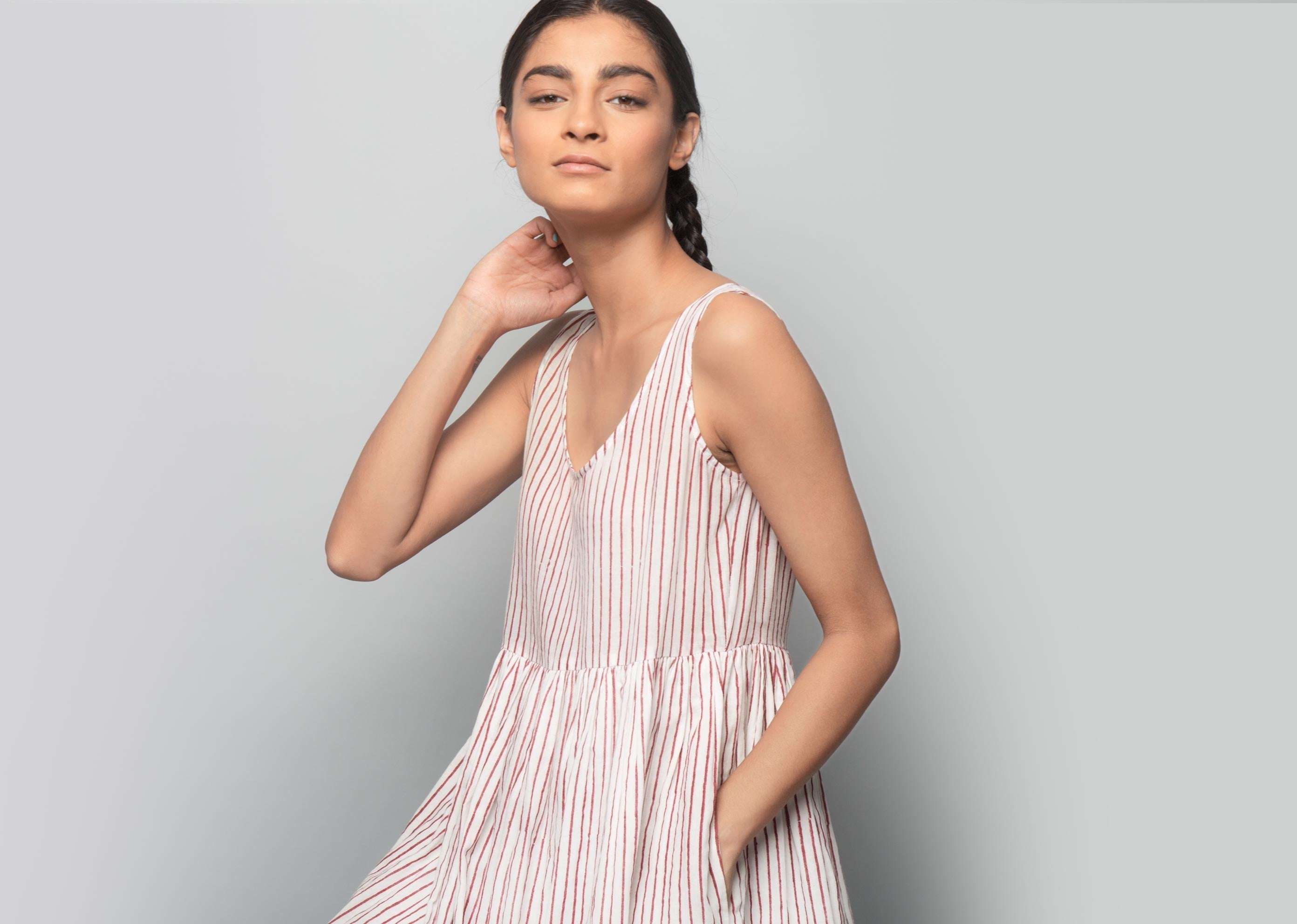 Red Stripe Dress