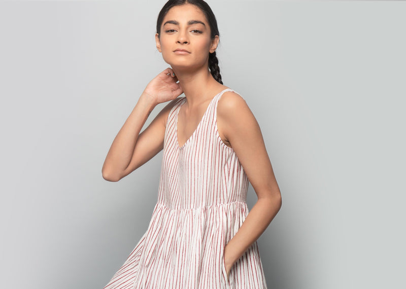 Red Stripe Dress