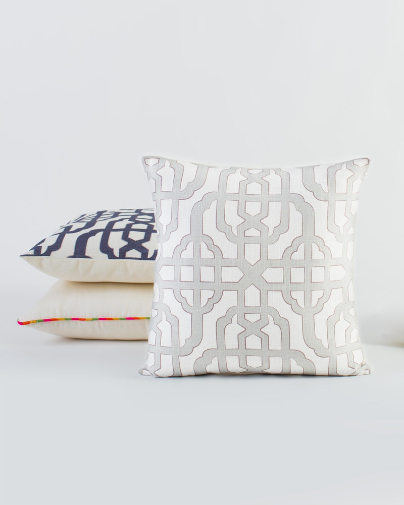 Trellis Cushion Cover - Dark Taupe