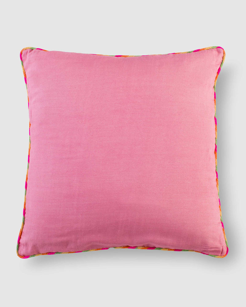 Tussar Cushion Cover - Blush