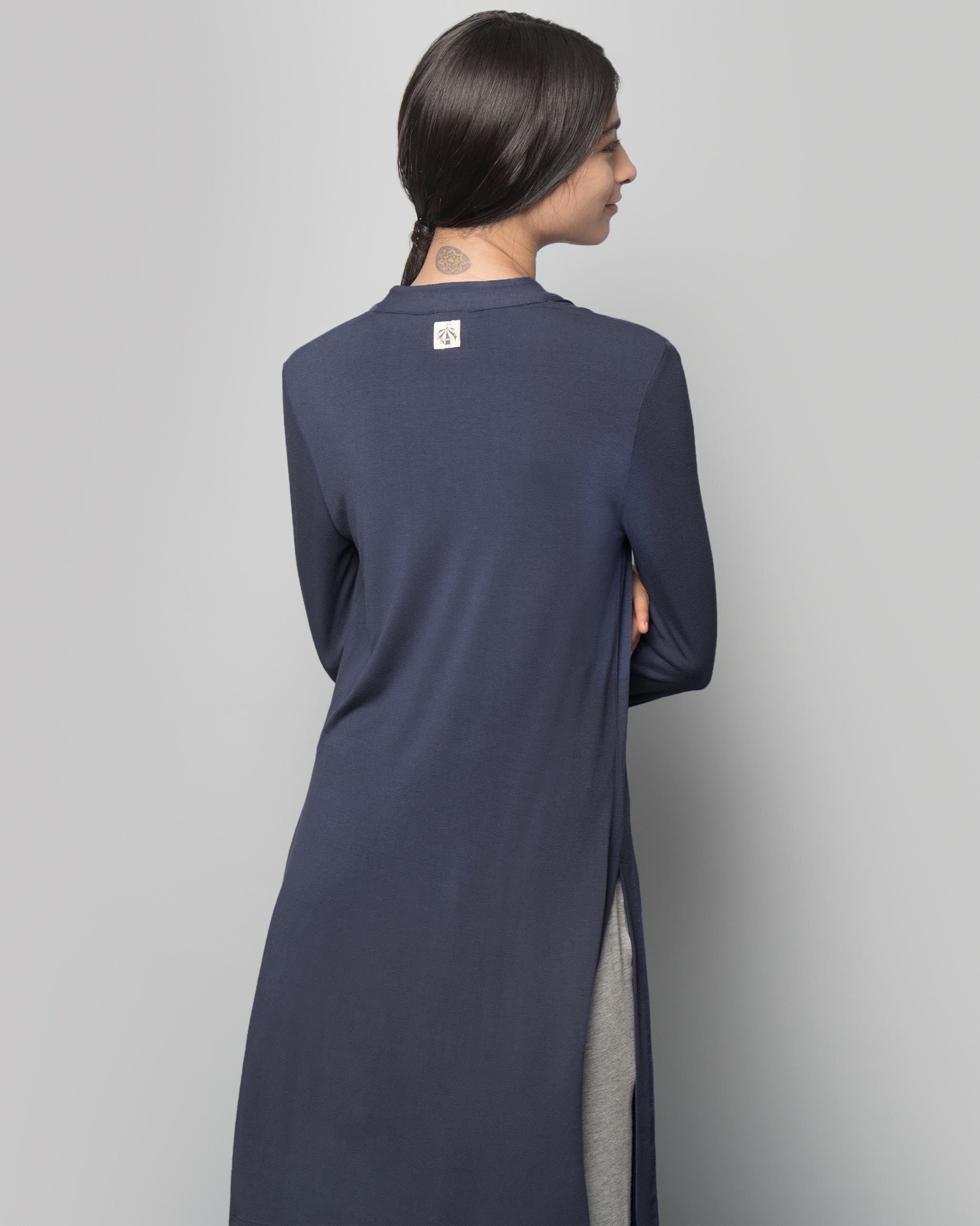 Shibui Long Kurta - Indigo