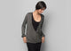 Ukiyo Crossover Top - Charcoal