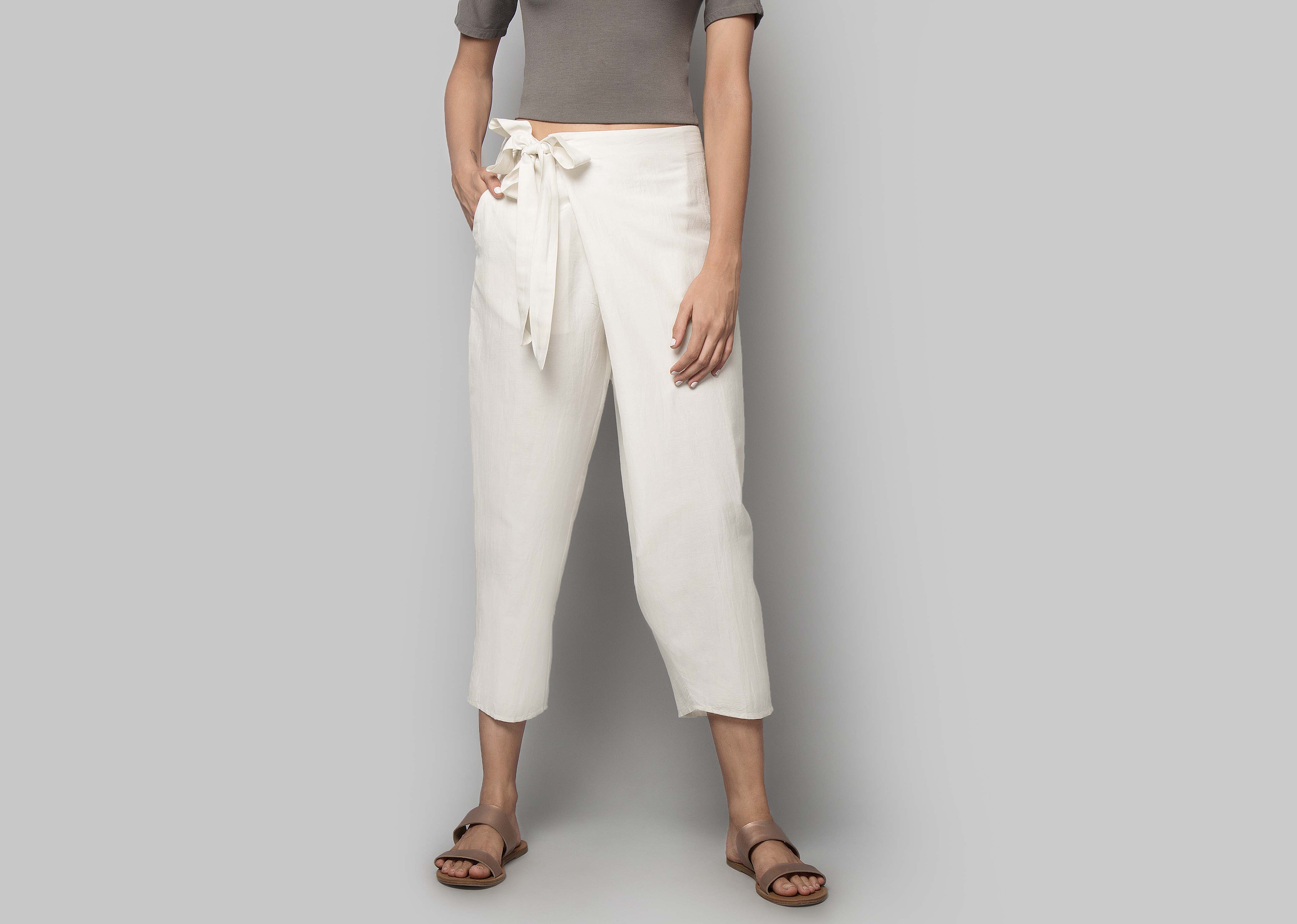 Wren Narrow-ankle Pants - Ivory