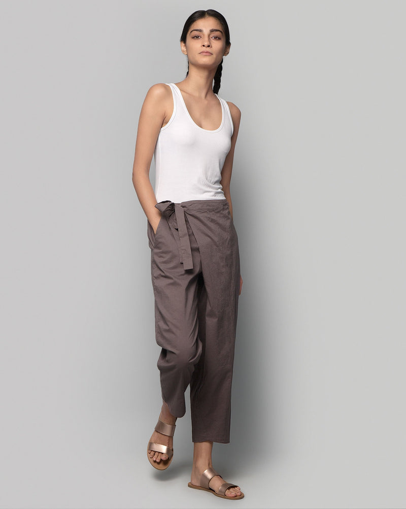 Wren Narrow-ankle Pants - Charcoal