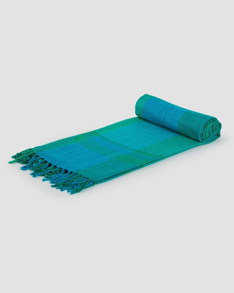 Zanzibar Handloom Throw - Emerald