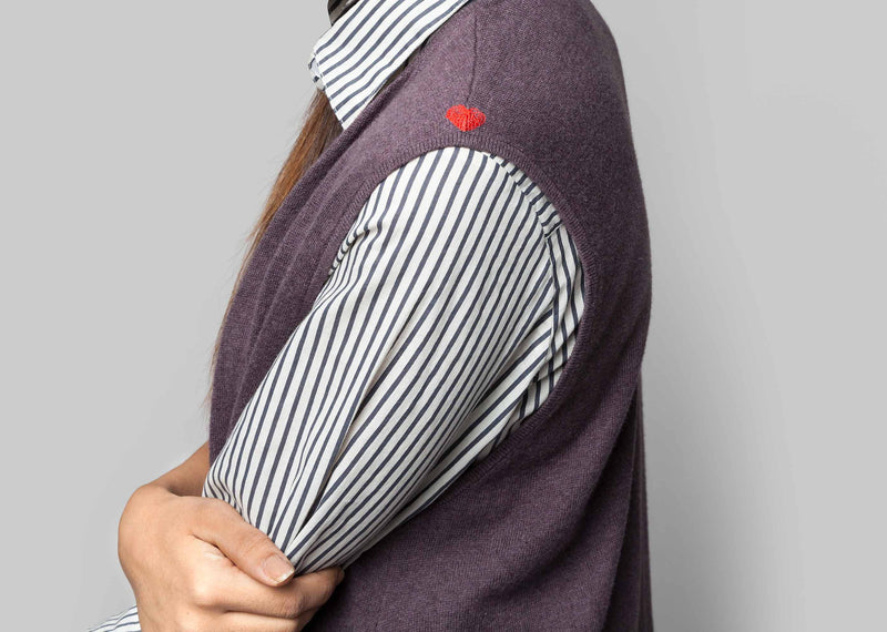 Victoria Sleeveless Wrap - Purple