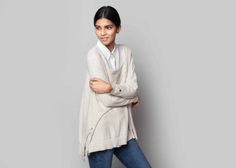 Victoria Boatneck Pullover - Oatmeal