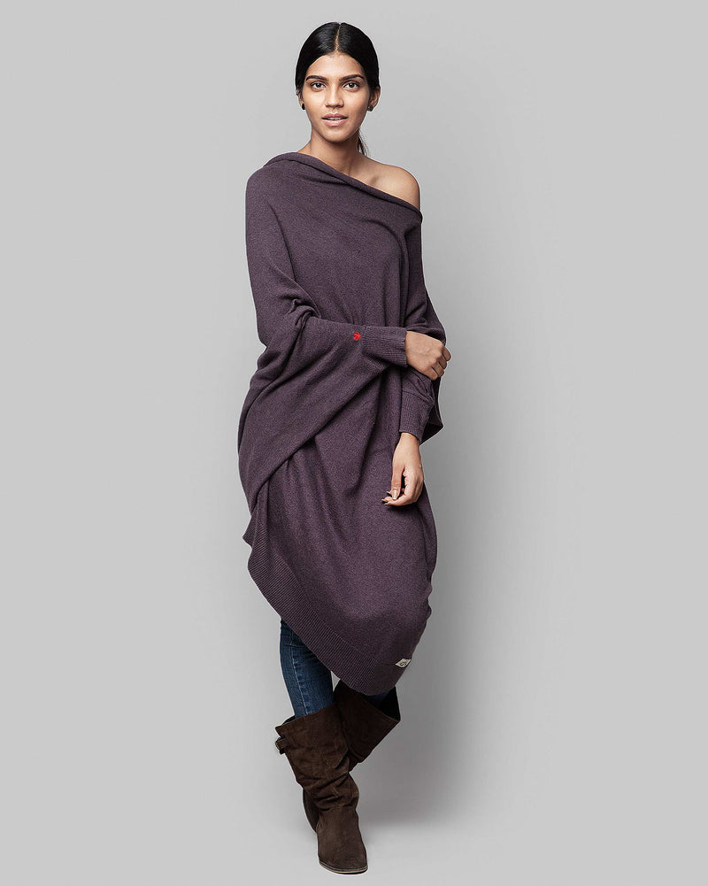 Victoria Slouchy Pullover - Purple
