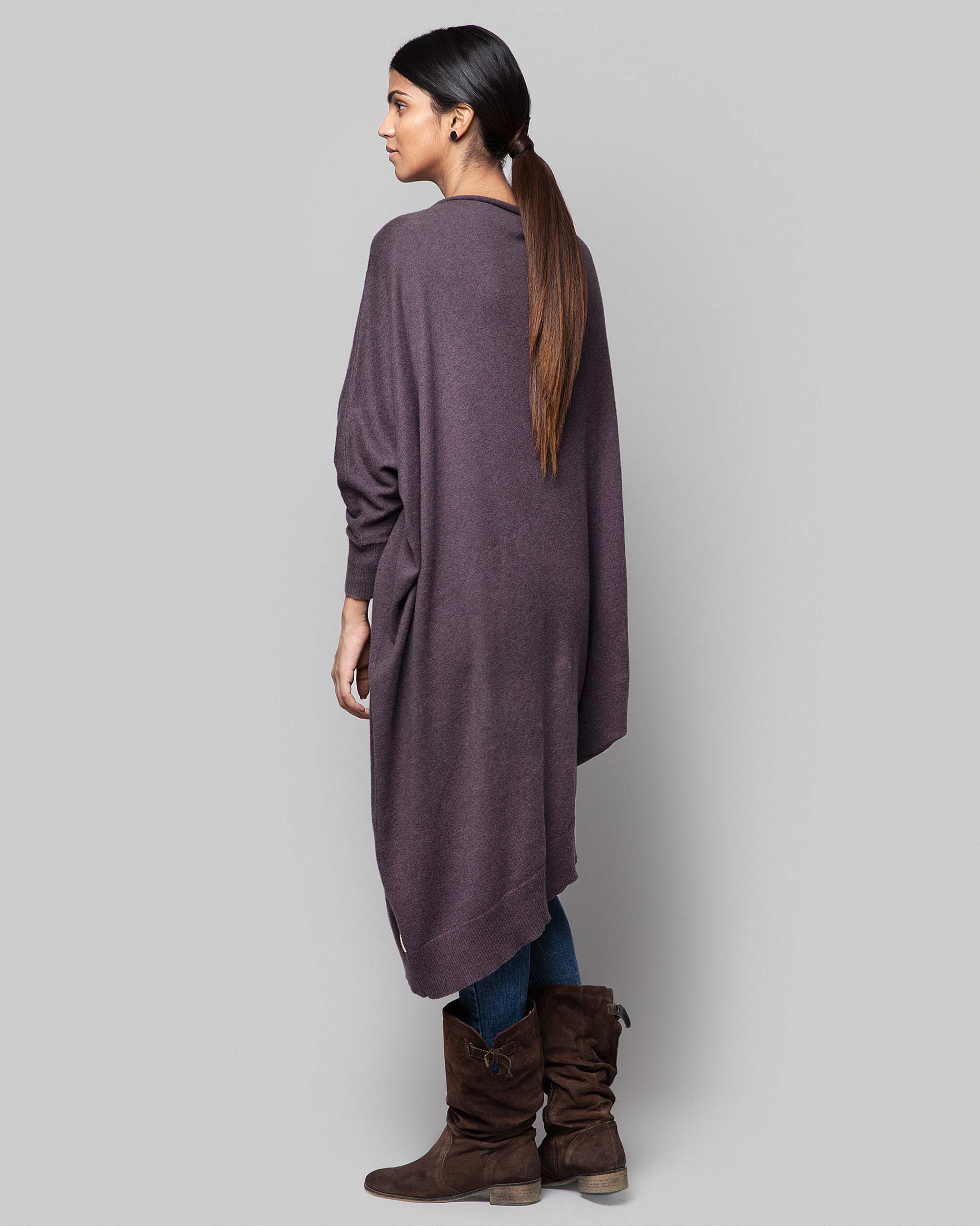 Victoria Slouchy Pullover - Purple
