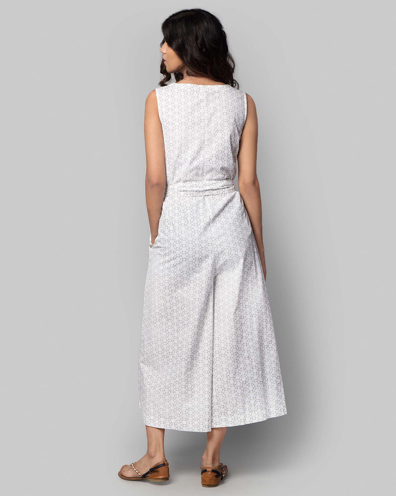 St. Bart Printed Sleeveless Jumpsuit