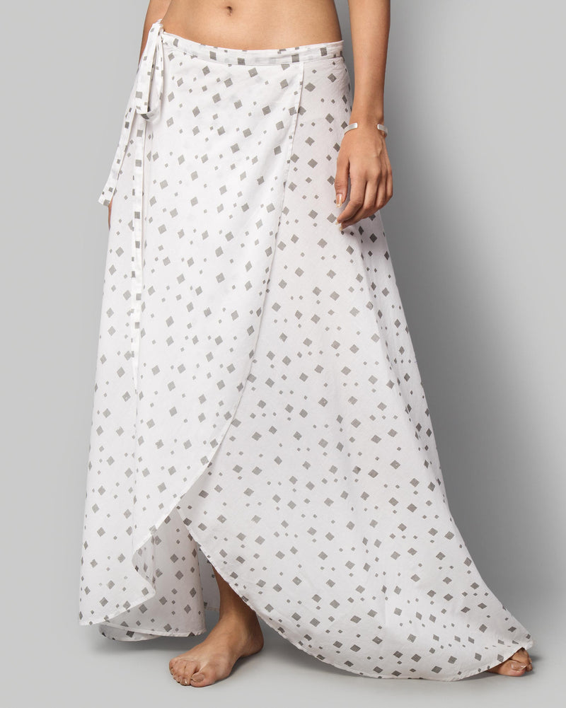 Santorini Wrap Maxi Skirt
