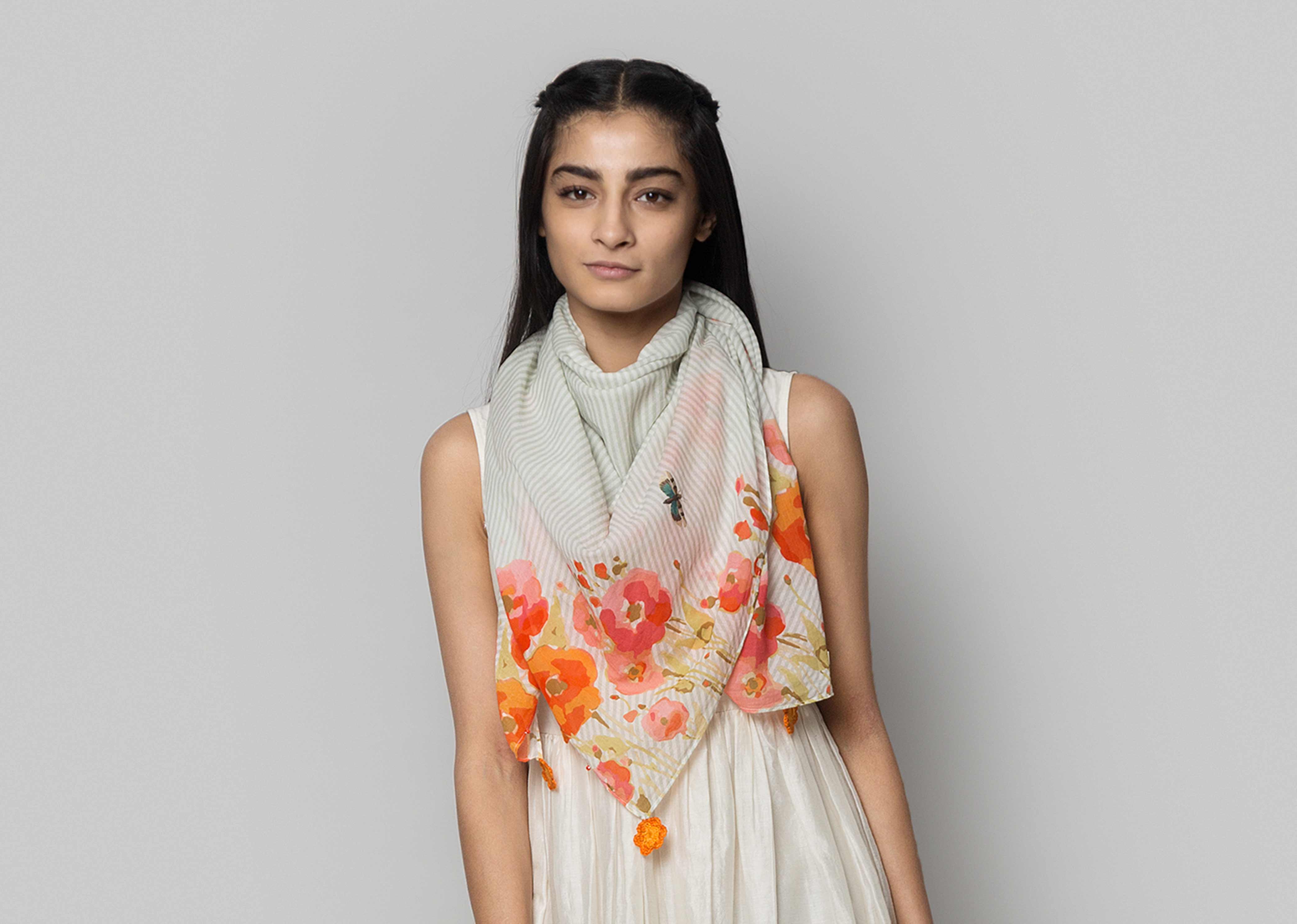 Zamezi Valley Stripe Scarf