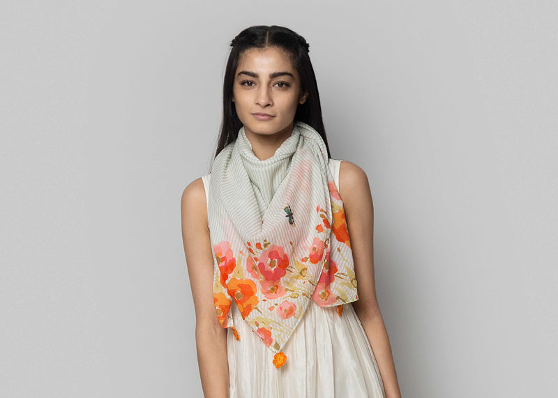 Zamezi Valley Stripe Scarf