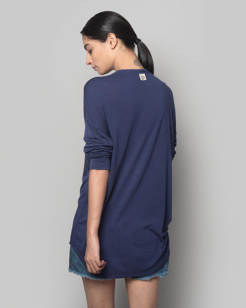 Ukiyo Henley - Indigo