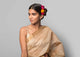 Zareen Chanderi Sari - Beige