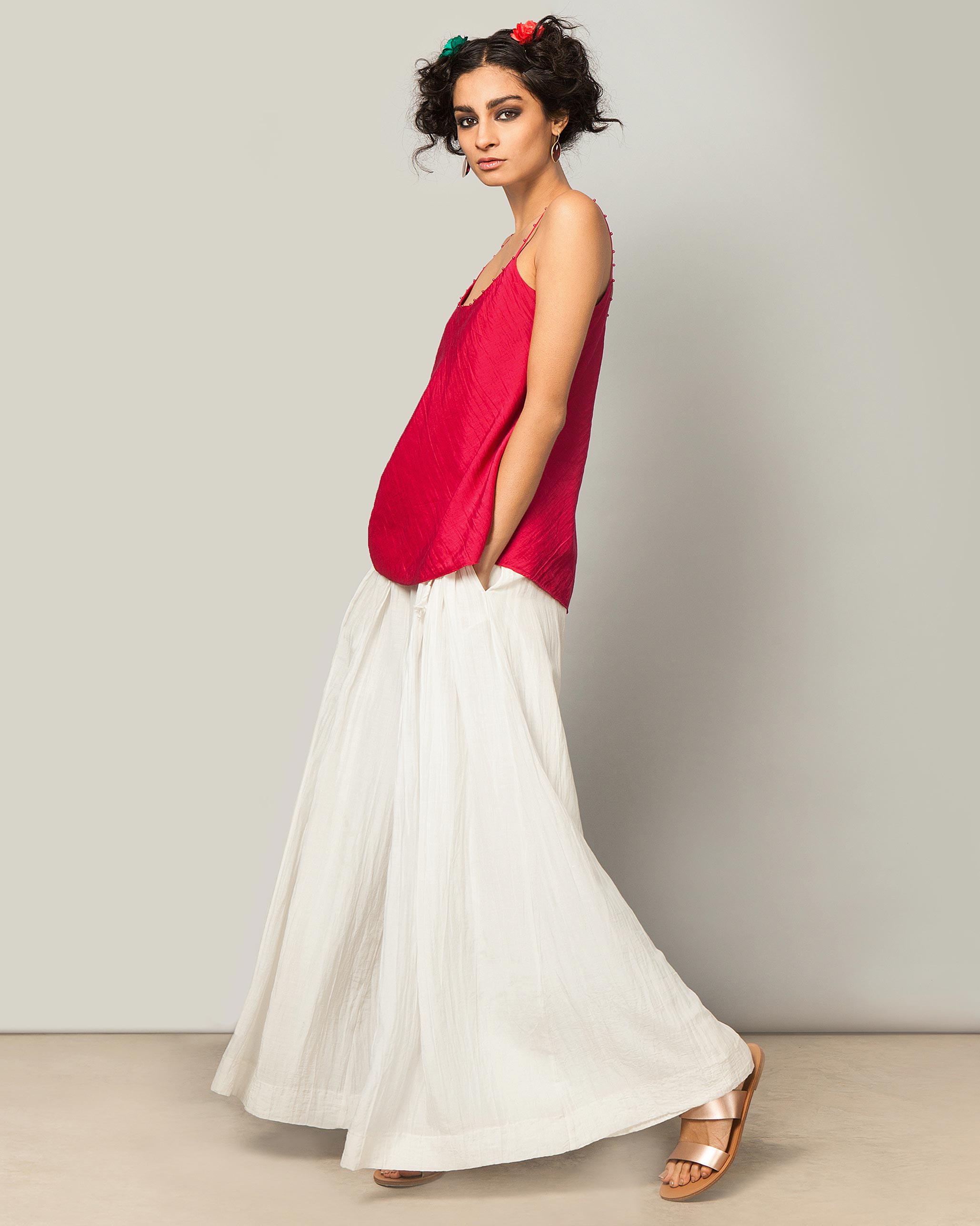 Silk Camisole - Fuchsia