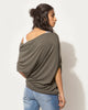 Ukiyo Off-Shoulder Top - Charcoal
