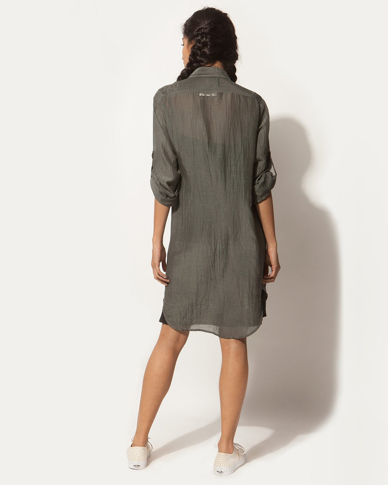 Shibui Shirt Dress - Charcoal