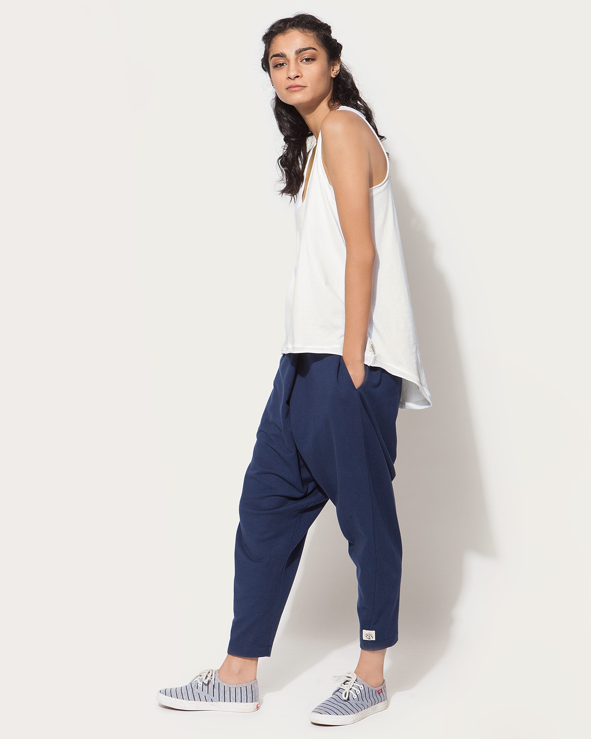 Ukiyo Racerback Tank - White