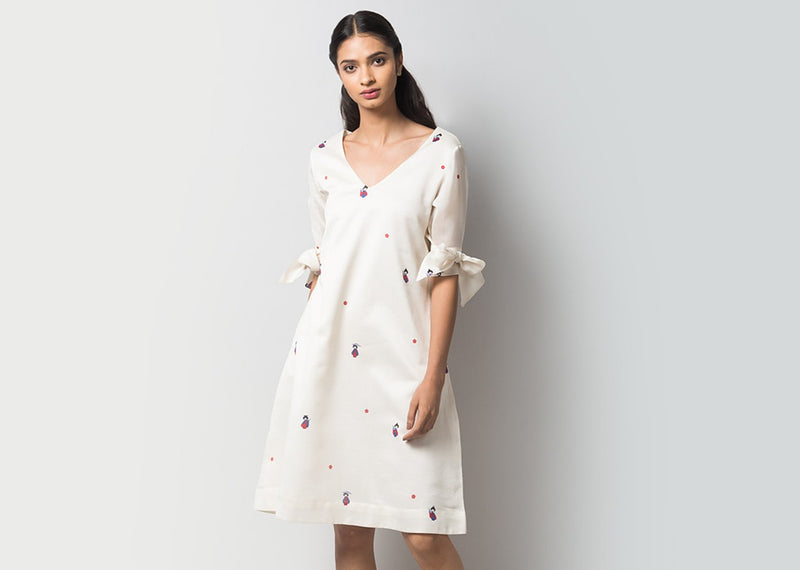 V-Neck shift Dress
