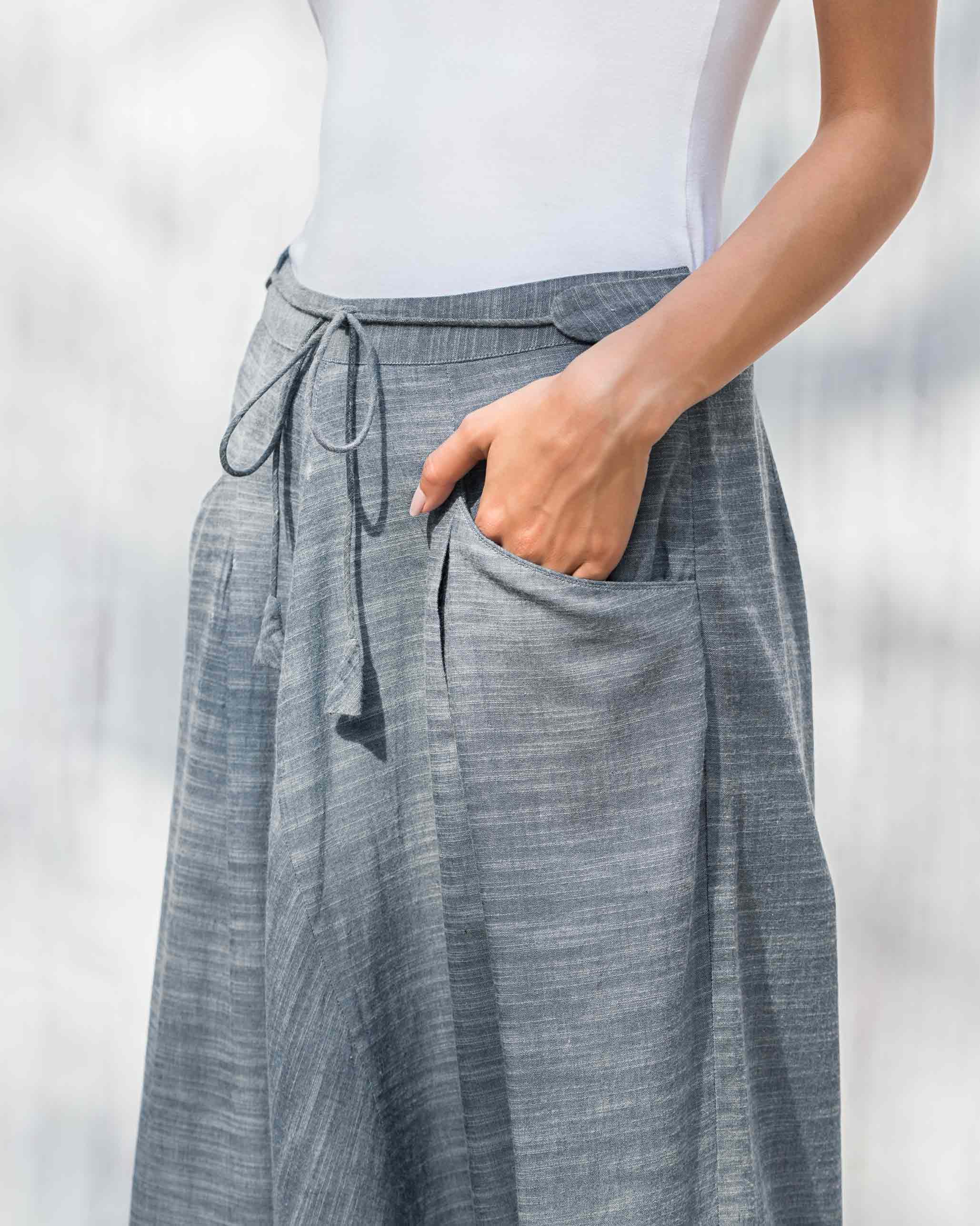 Women's Slouchy Pants - Blue