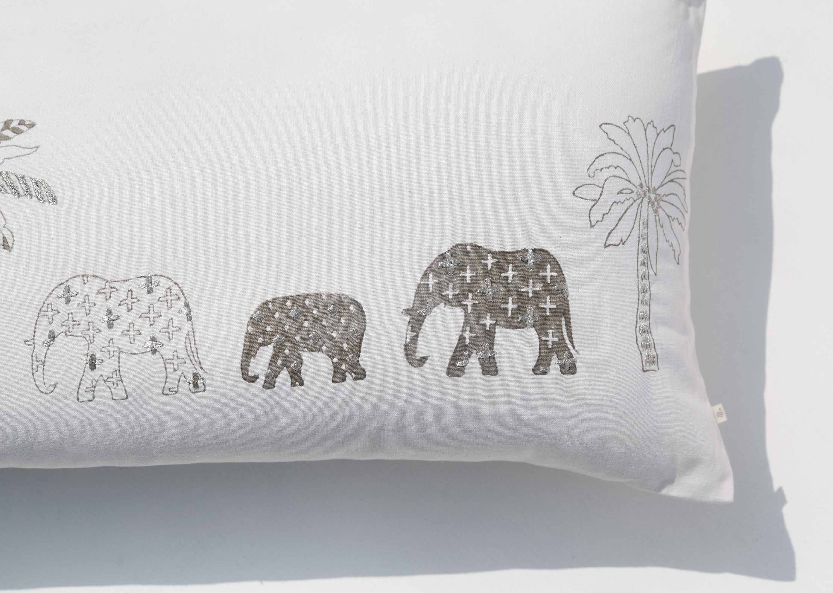 Ele Palm Pillow Cover