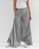 Uneven Hem Pant - Grey