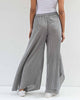 Uneven Hem Pant - Grey