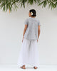 Uneven Hem Pant - White