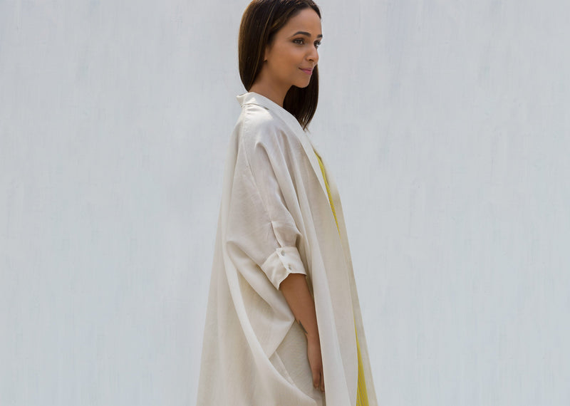 Ripple Kaftan - Ivory