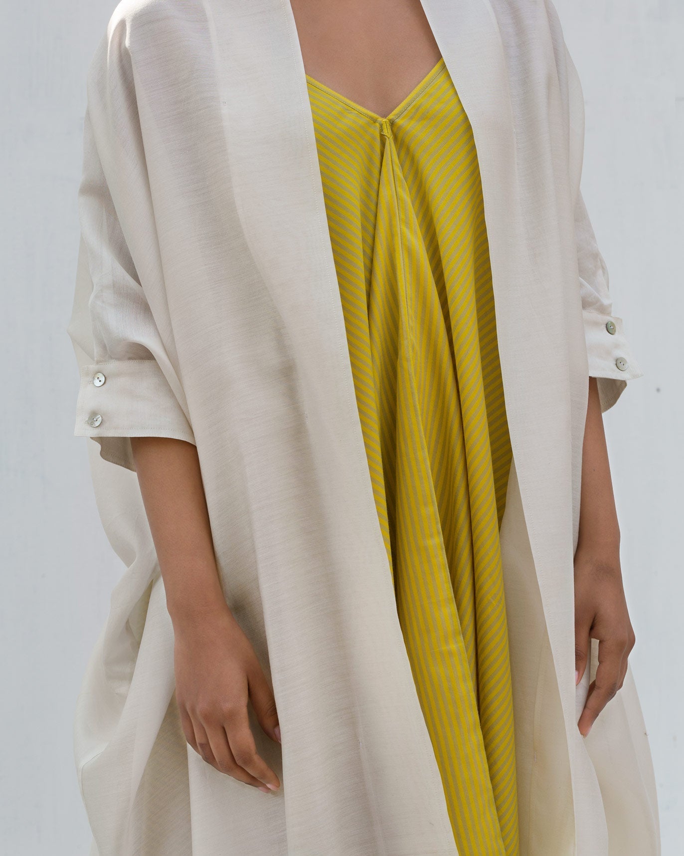Ripple Kaftan - Ivory