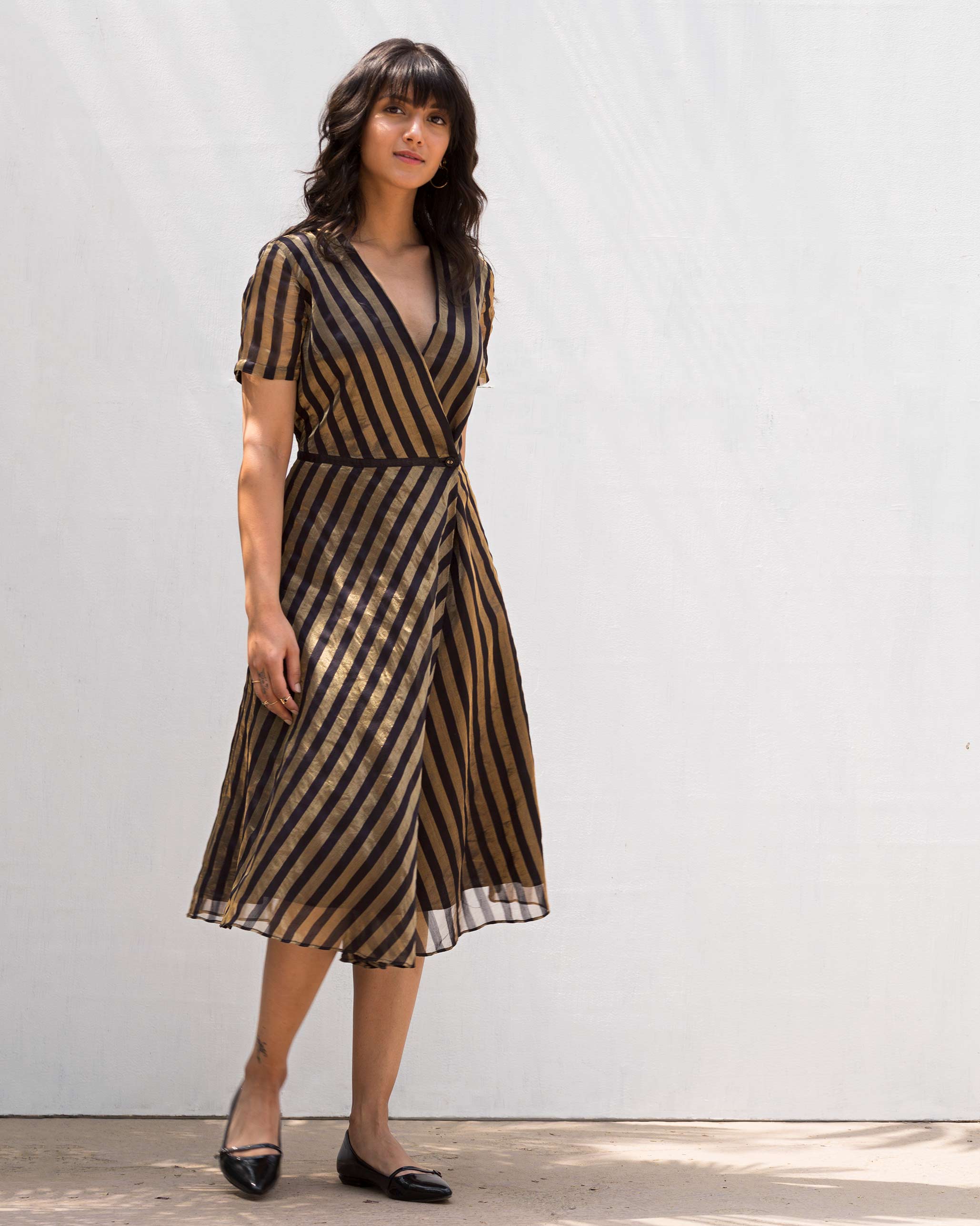Wrap Stripe Dress