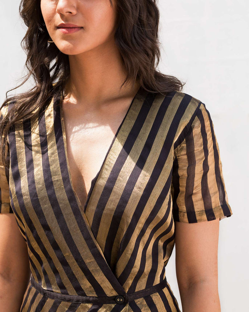 Wrap Stripe Dress