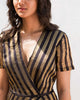 Wrap Stripe Dress