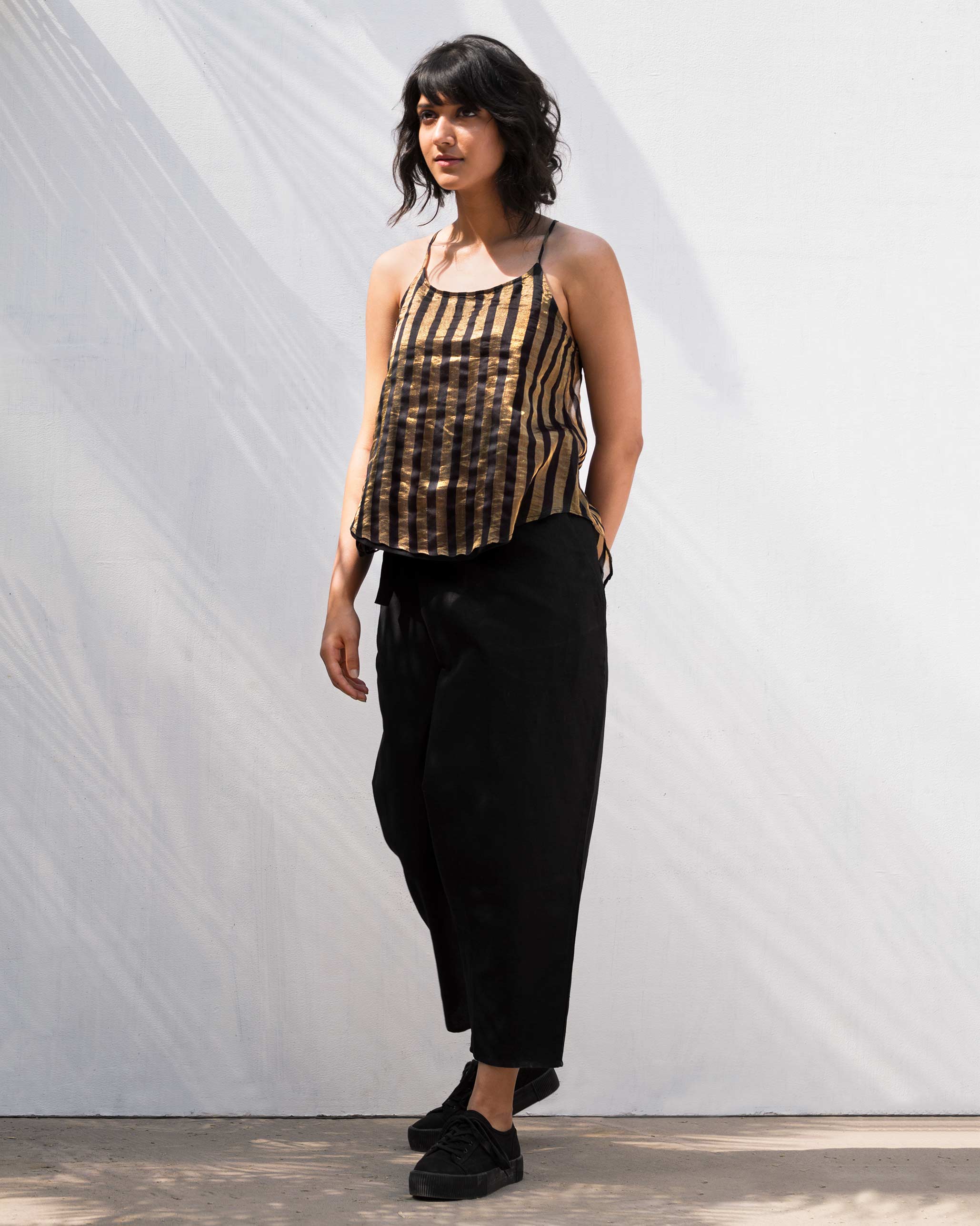 Strappy Stripe Top
