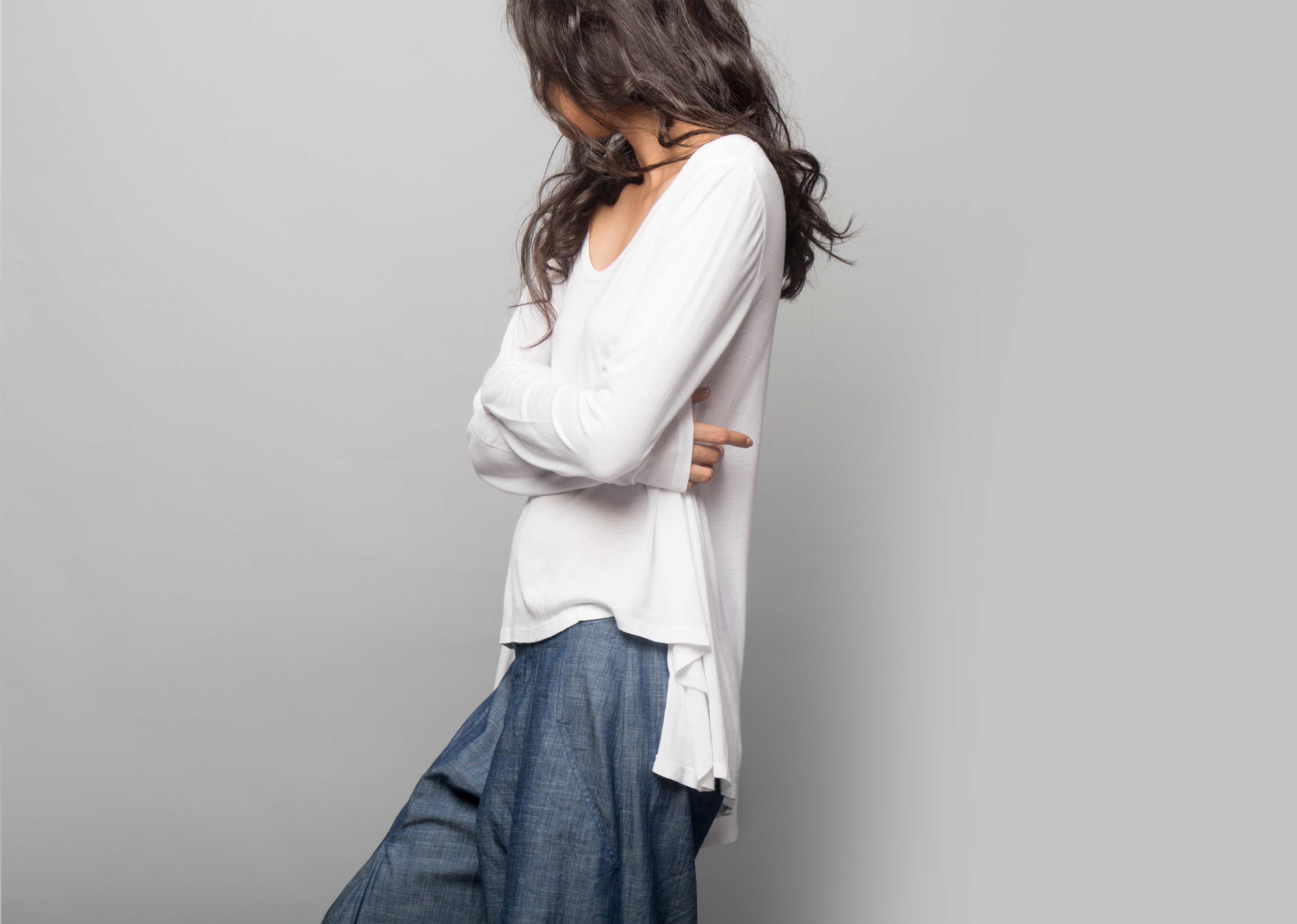 Ukiyo A-Line Top - White
