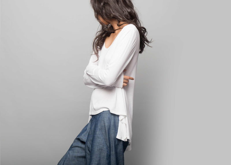 Ukiyo A-Line Top - White
