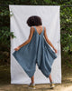 Uneven Denim Hem Jumpsuit