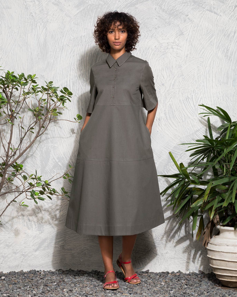 Youji Dress - Charcoal
