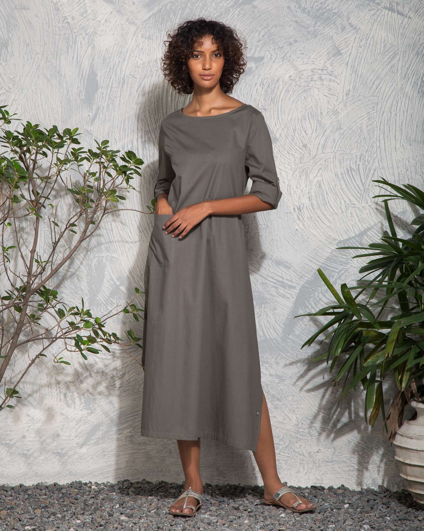 The Drapey Tunic - Charcoal