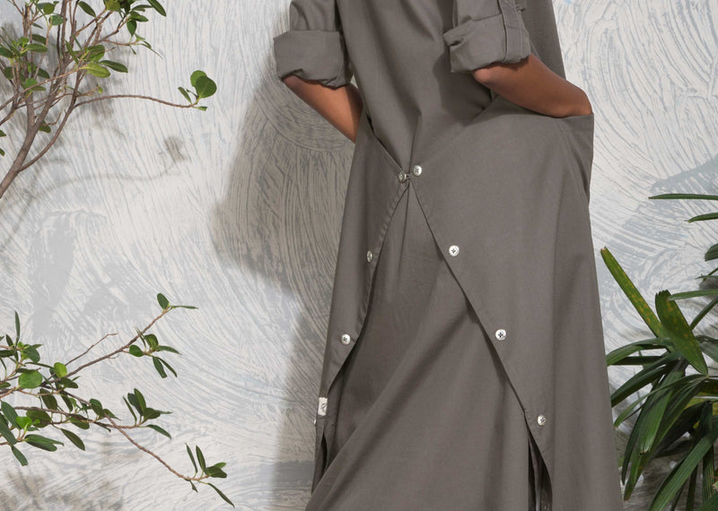 The Drapey Tunic - Charcoal