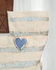 Stripey Heart Pin
