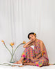 Akira Twist-back Check Dress