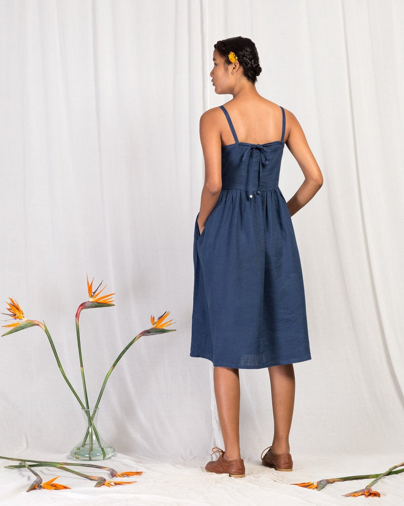 Strappy Gathered Dress