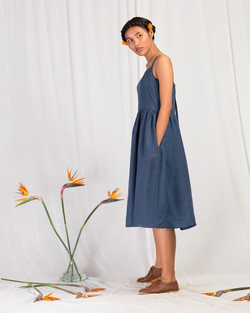 Strappy Gathered Dress