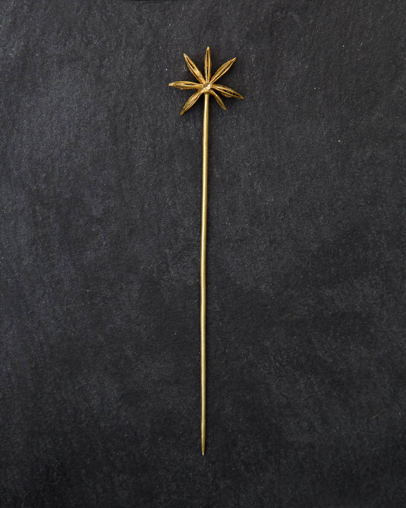 Star anise hair pin
