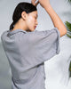 Stripe Knot Top - Grey