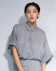 Stripe Knot Top - Grey